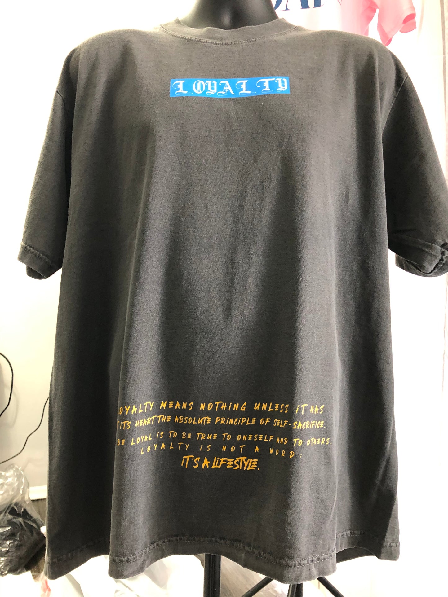 Loyal Family Ties Vintage Acid Washed Premium Heavy Gildan T-Shirt