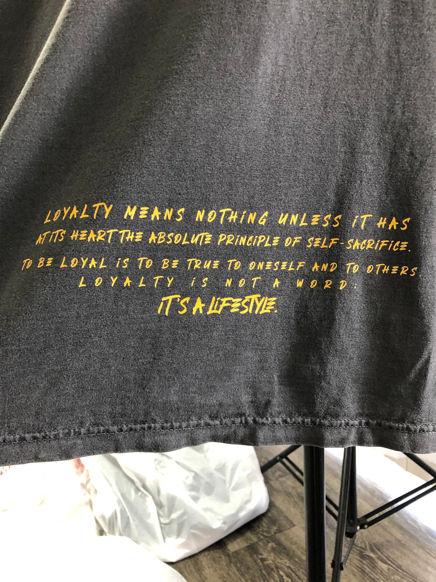 Loyal Family Ties Vintage Acid Washed Premium Heavy Gildan T-Shirt