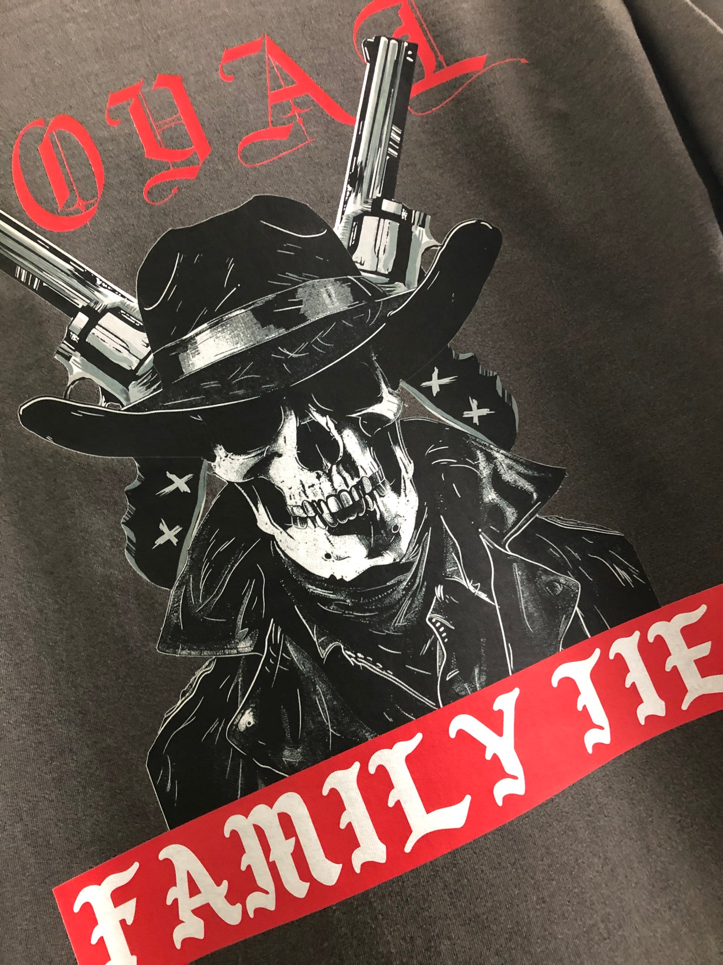 Loyal Family Ties Vintage Acid Washed Premium Heavy Gildan T-Shirt