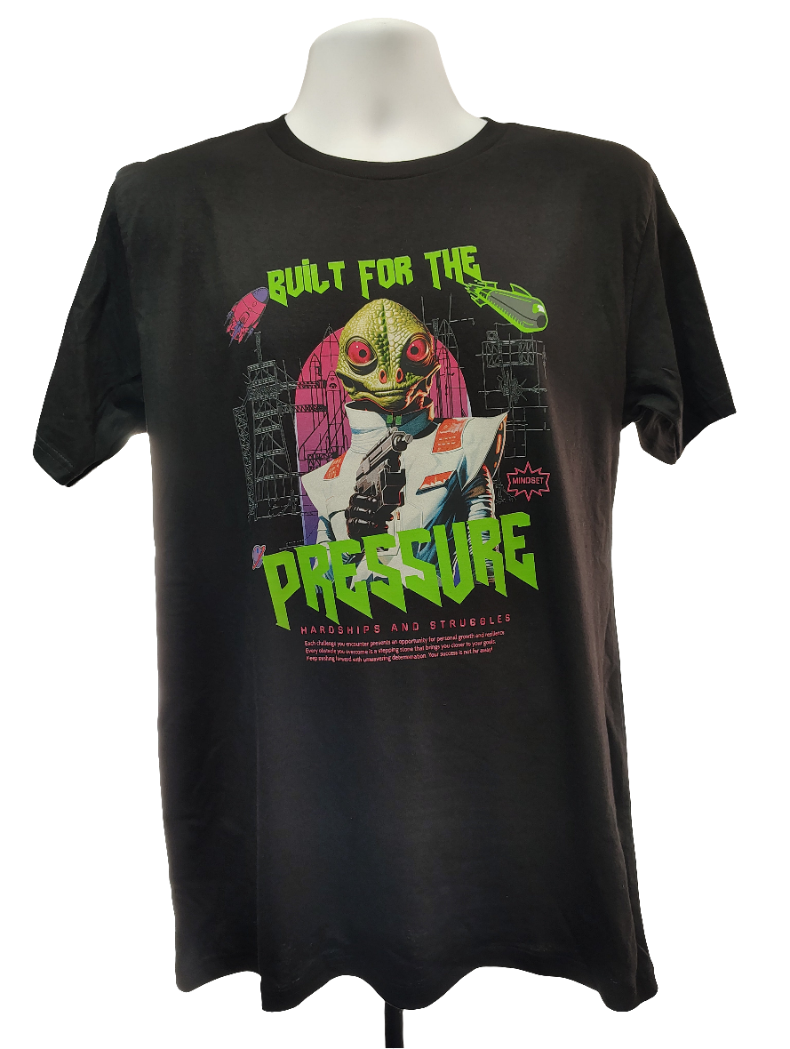 Built For the Pressure Alien Retro Grunge Short Sleeve T-Shirt