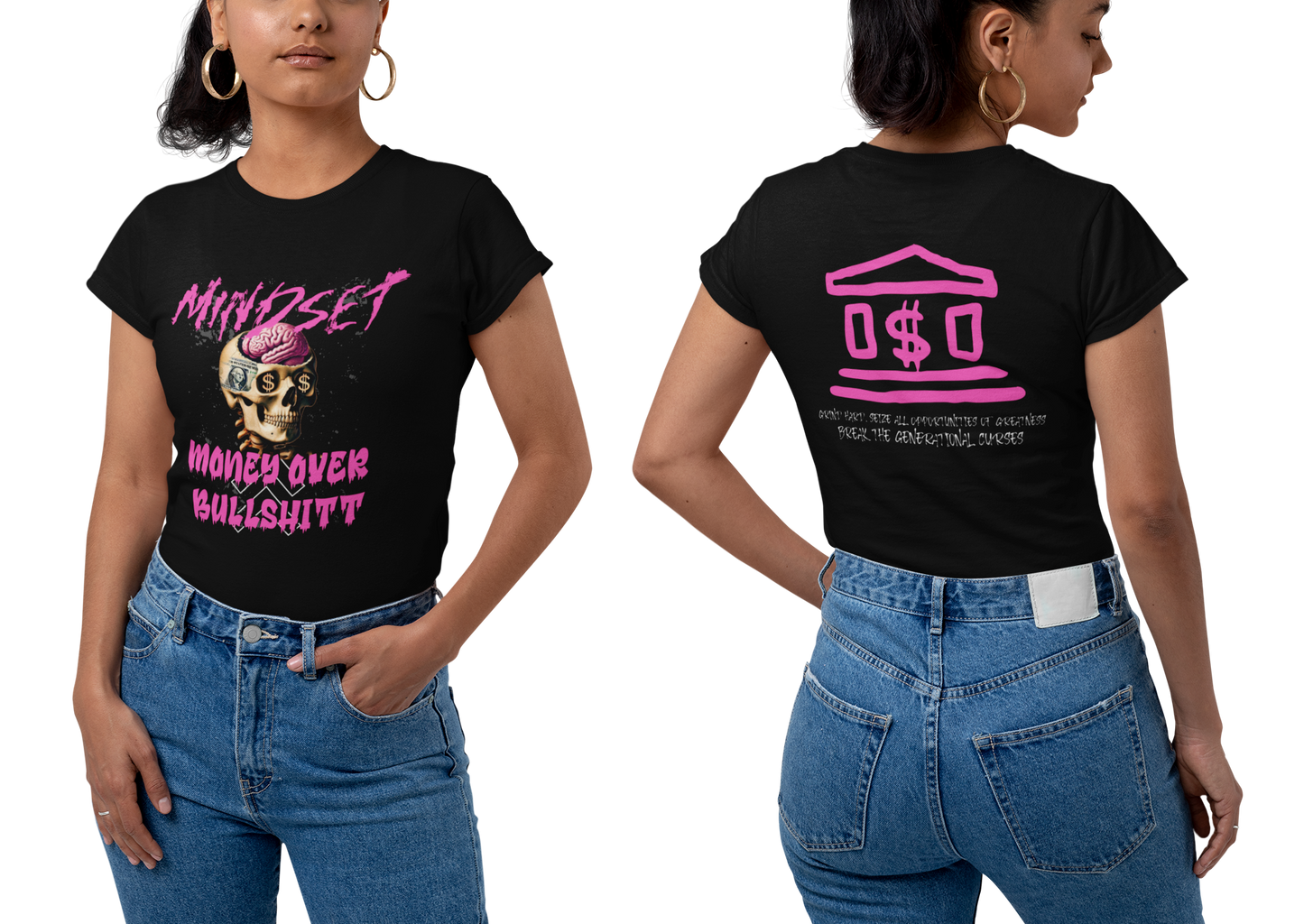 Mindset Money Over BS Vintage T-shirt