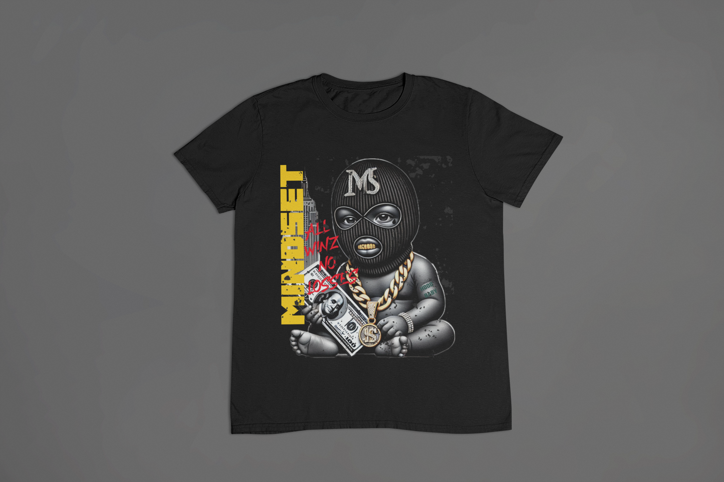 ALL WINS NO LOSSES Vintage Graphic T-Shirt