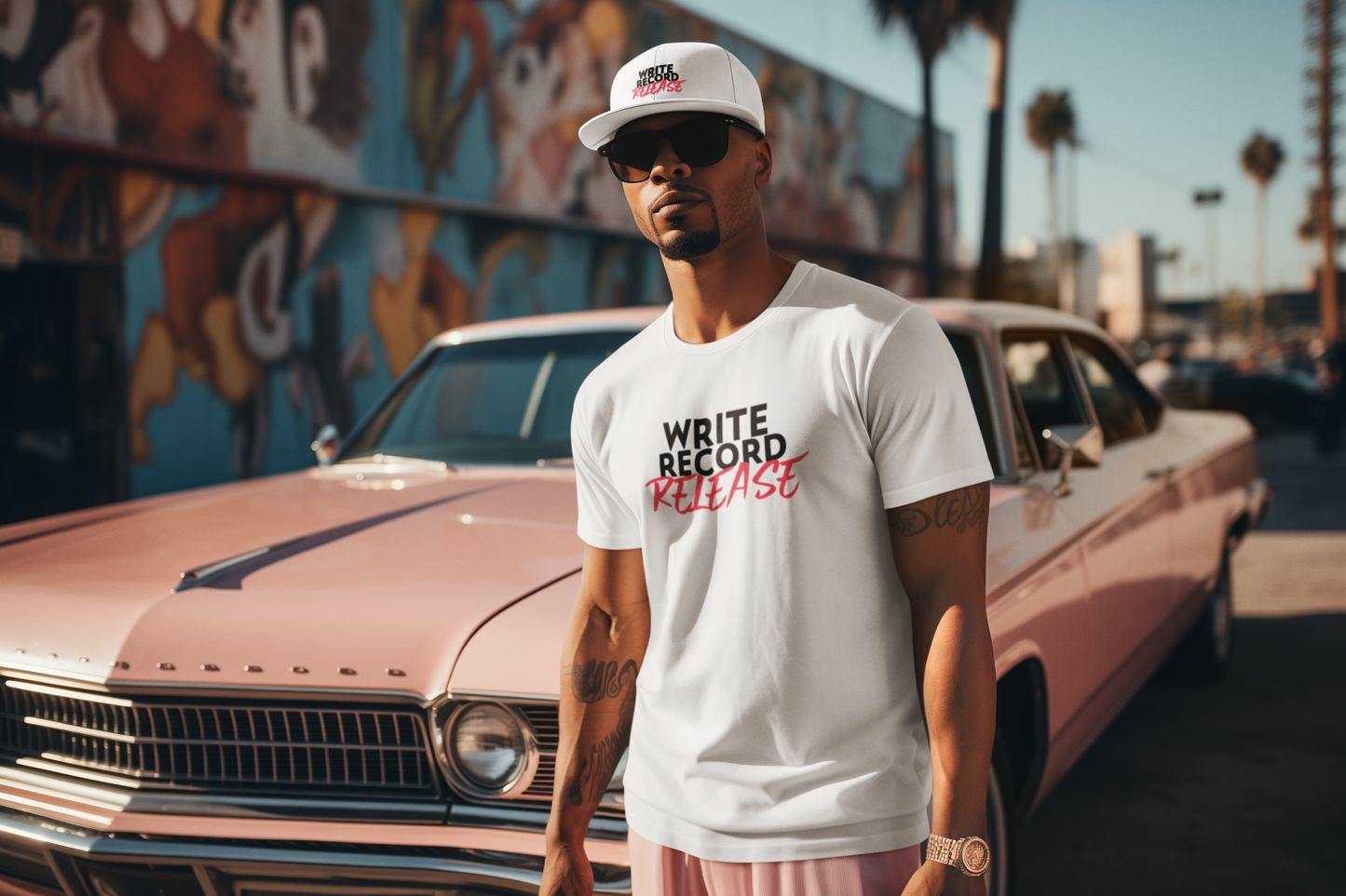 Write, Record, Release Custom Artist Short Sleeve Hip Hop T-Shirt