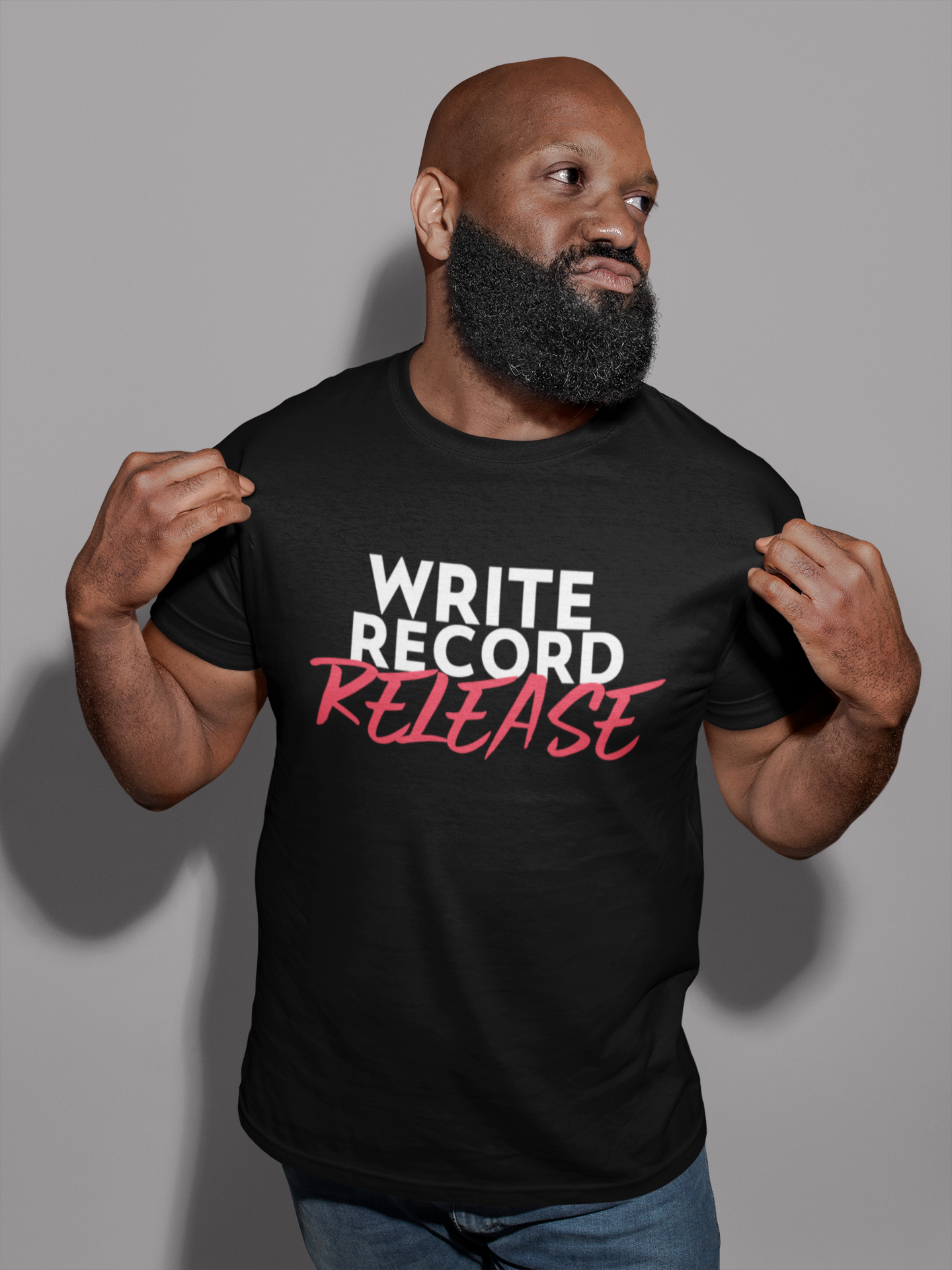 Write, Record, Release Custom Artist Short Sleeve Hip Hop T-Shirt