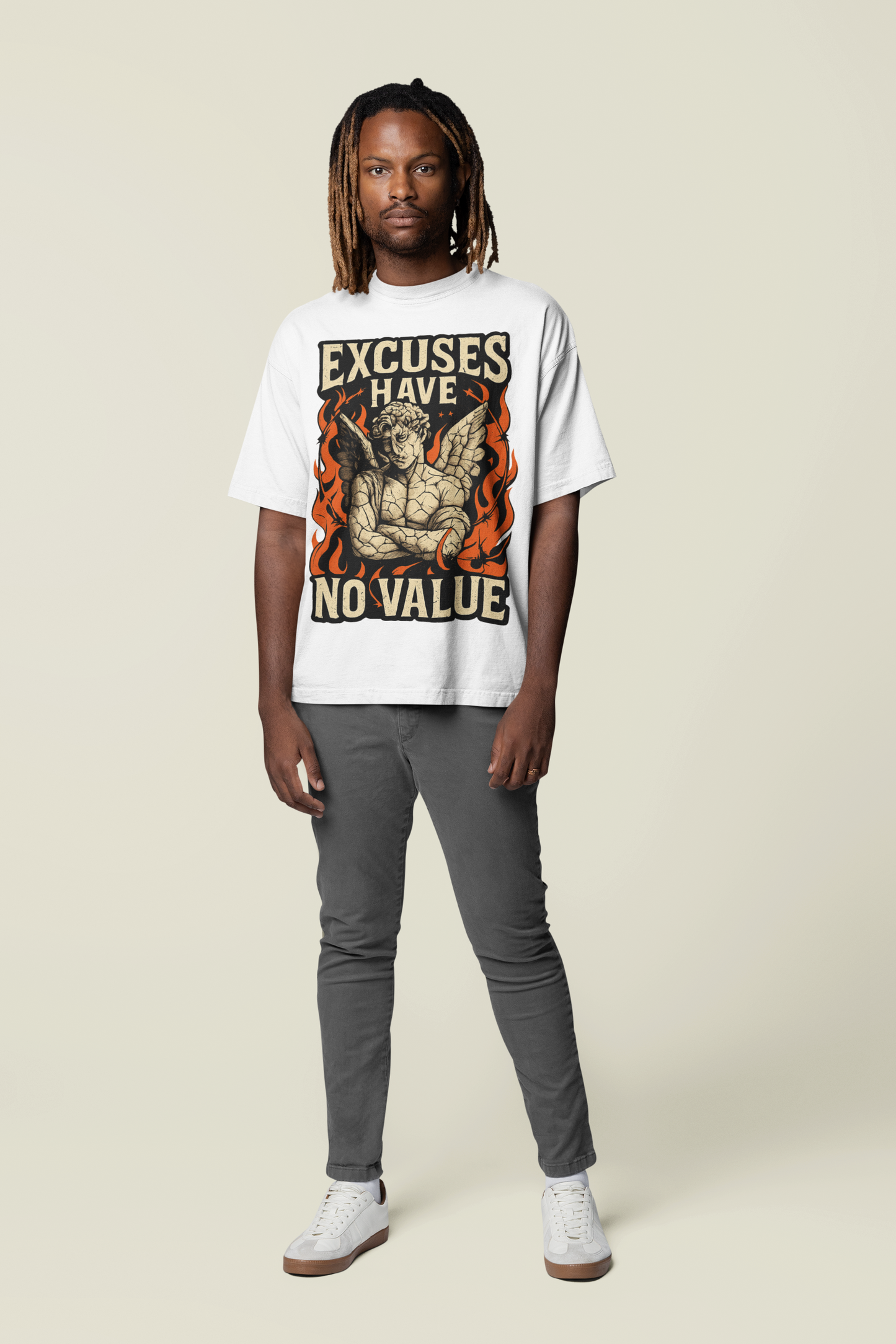 EXCUSES HAVE NO VALUE Oversized Tee