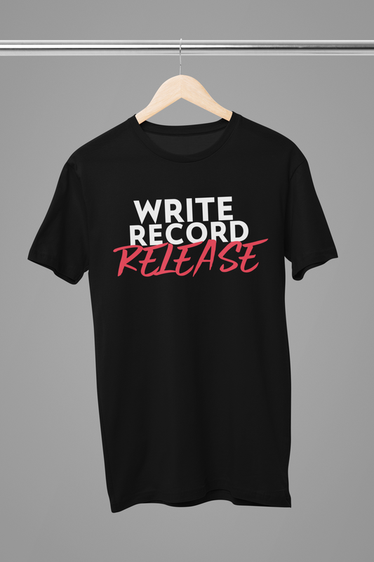Write, Record, Release Custom Artist Short Sleeve Hip Hop T-Shirt