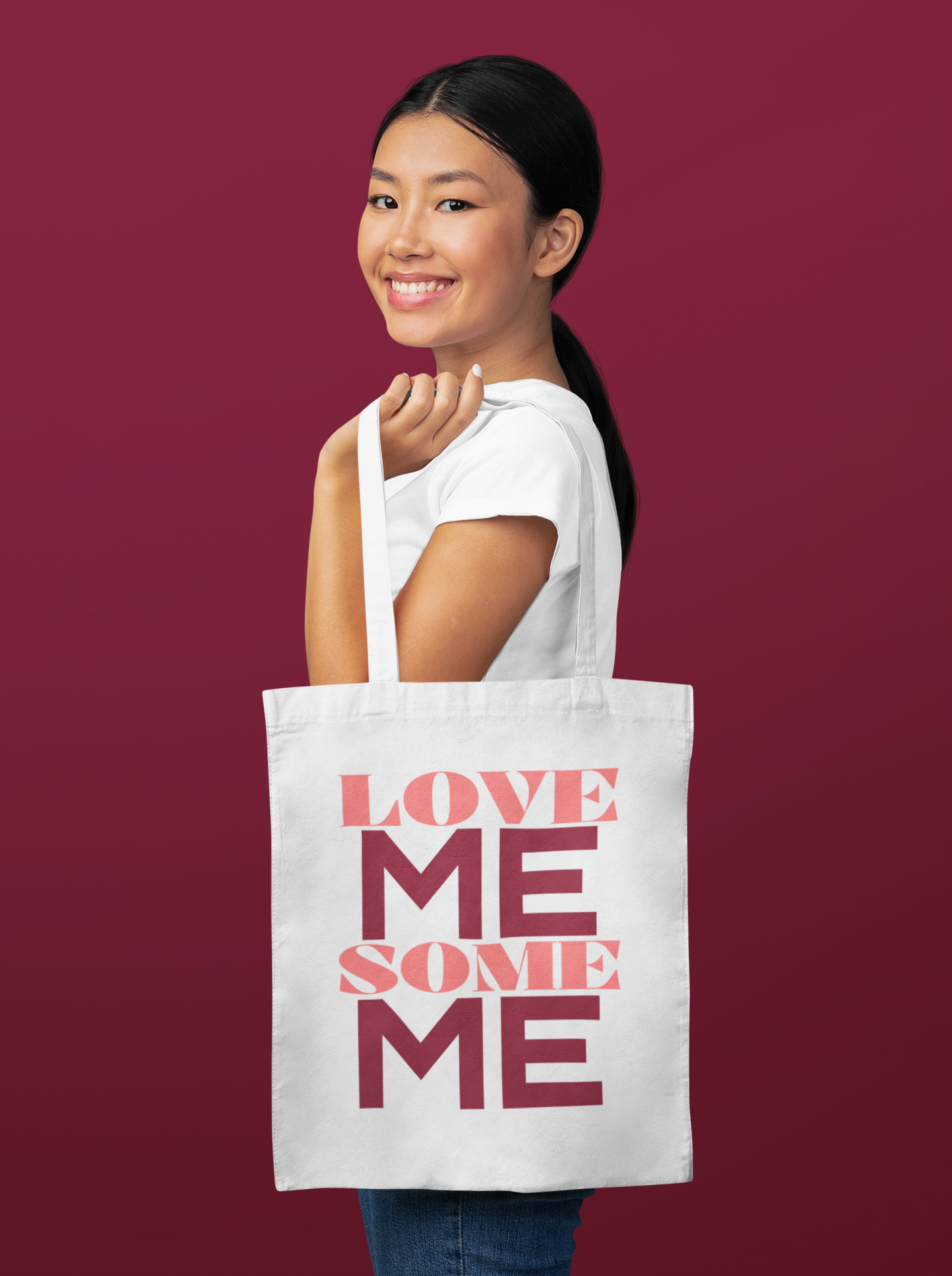 LOVE ME SOME ME TOTE BAG