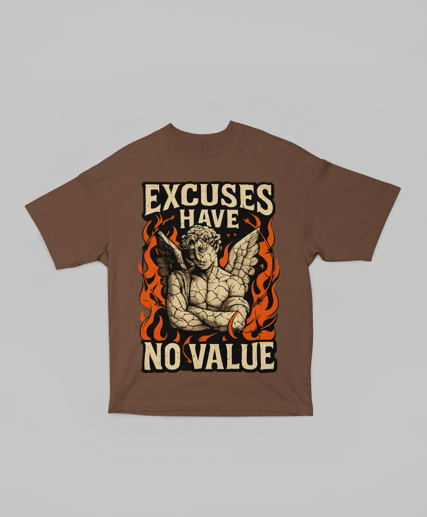 EXCUSES HAVE NO VALUE Oversized Tee