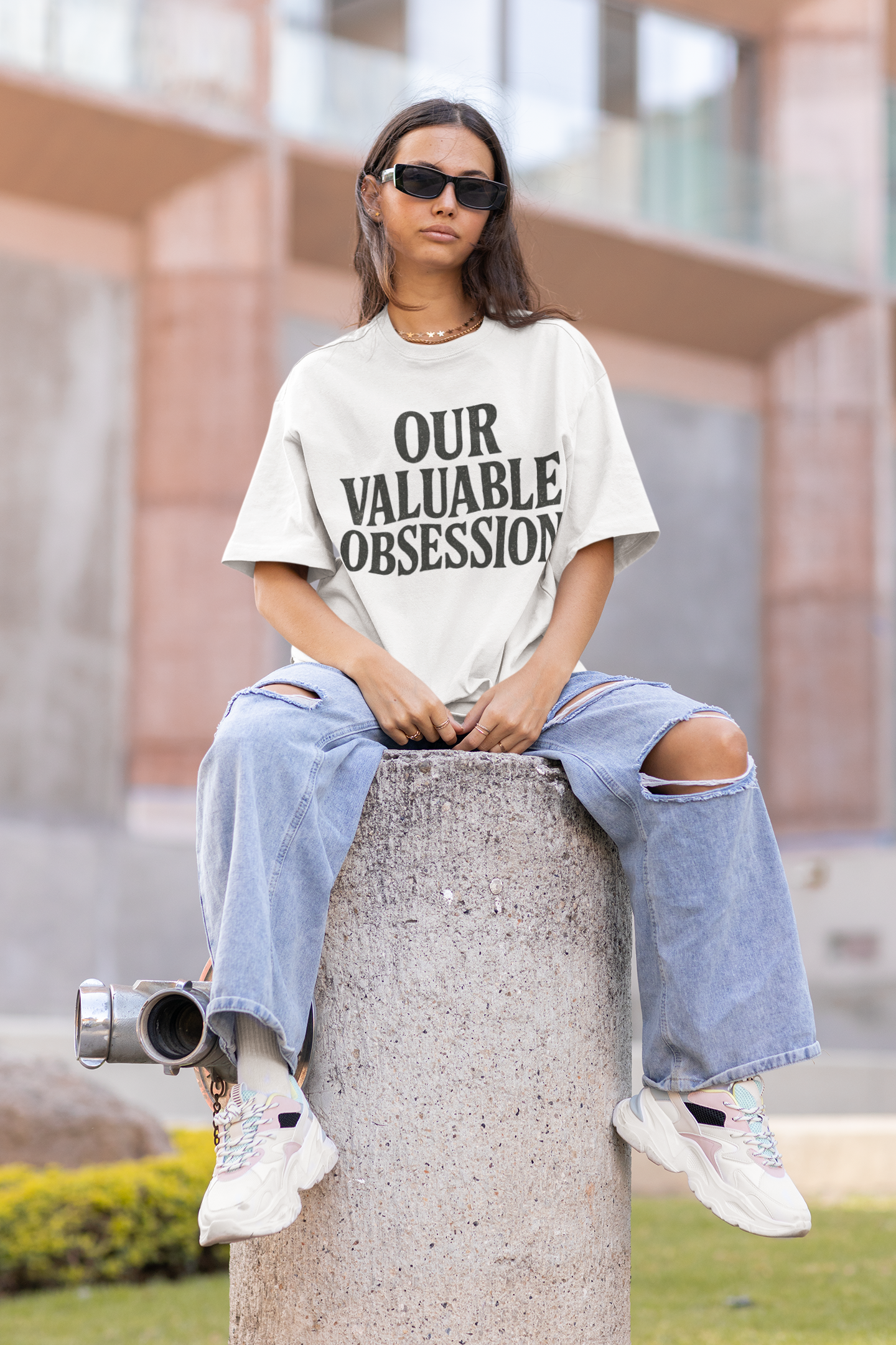 Our Valuable Obsession Oversized Tee