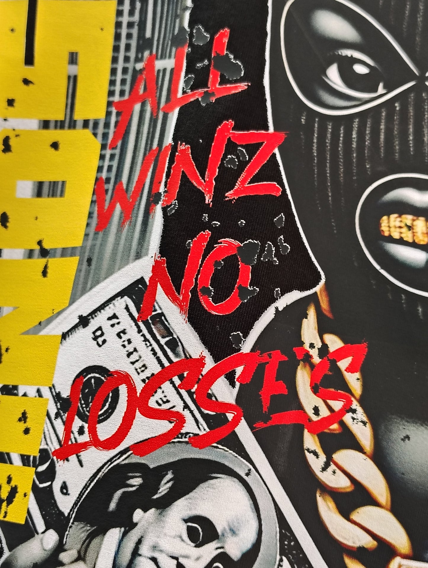 ALL WINS NO LOSSES Vintage Graphic T-Shirt