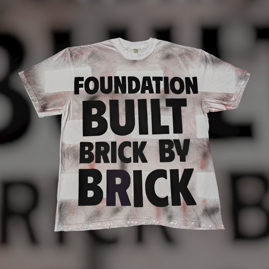 Foundation Built Brick By Brick Tee