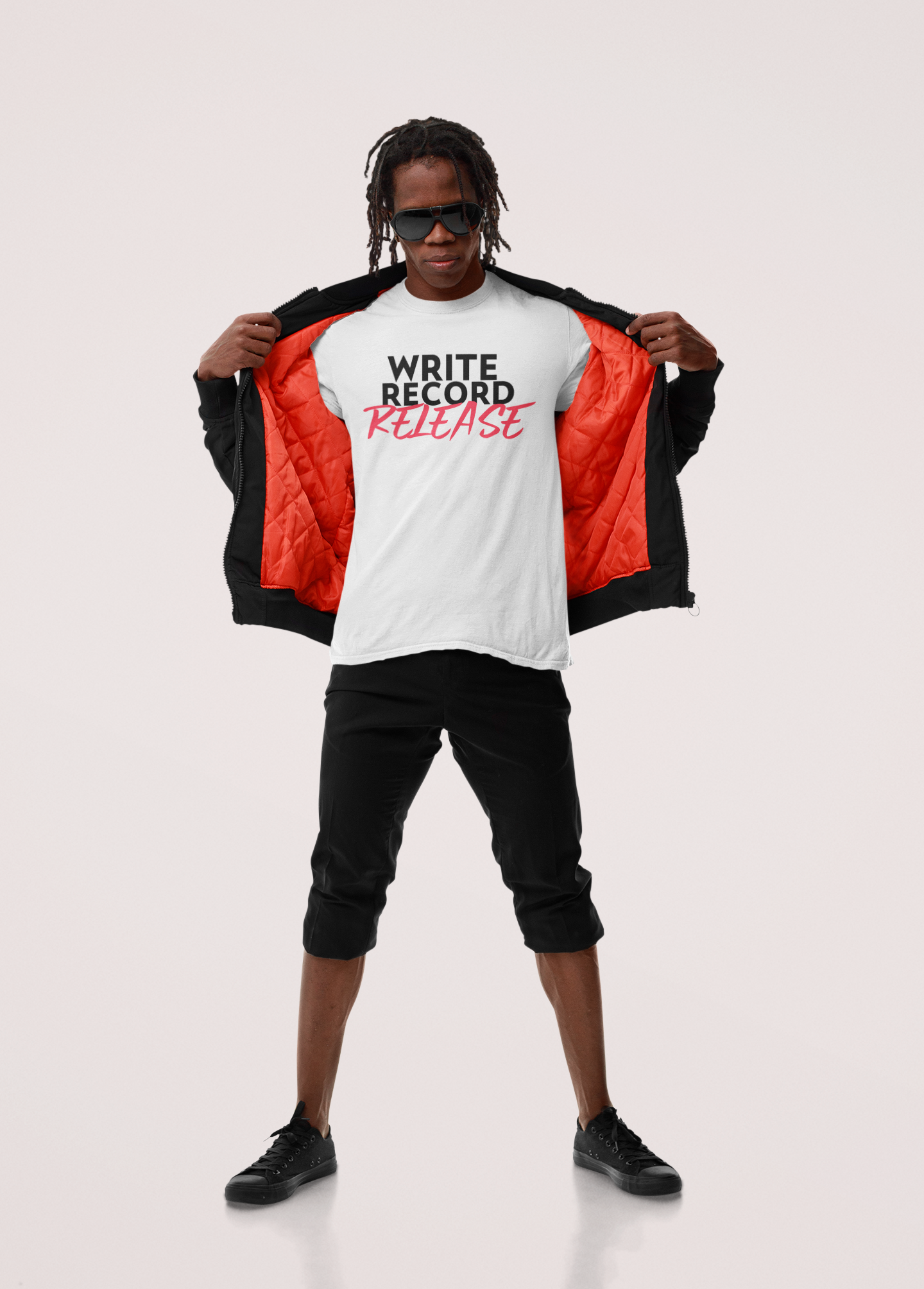 Write, Record, Release Custom Artist Short Sleeve Hip Hop T-Shirt