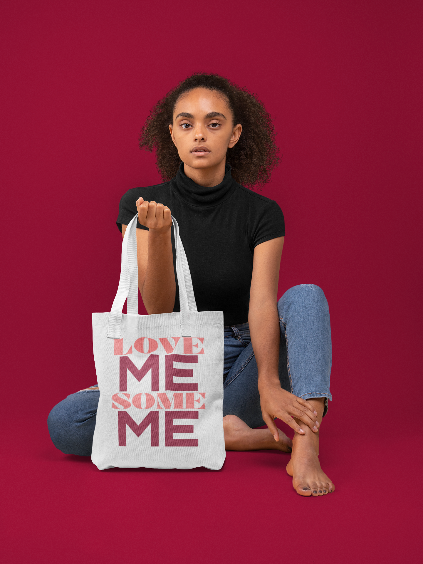 LOVE ME SOME ME TOTE BAG