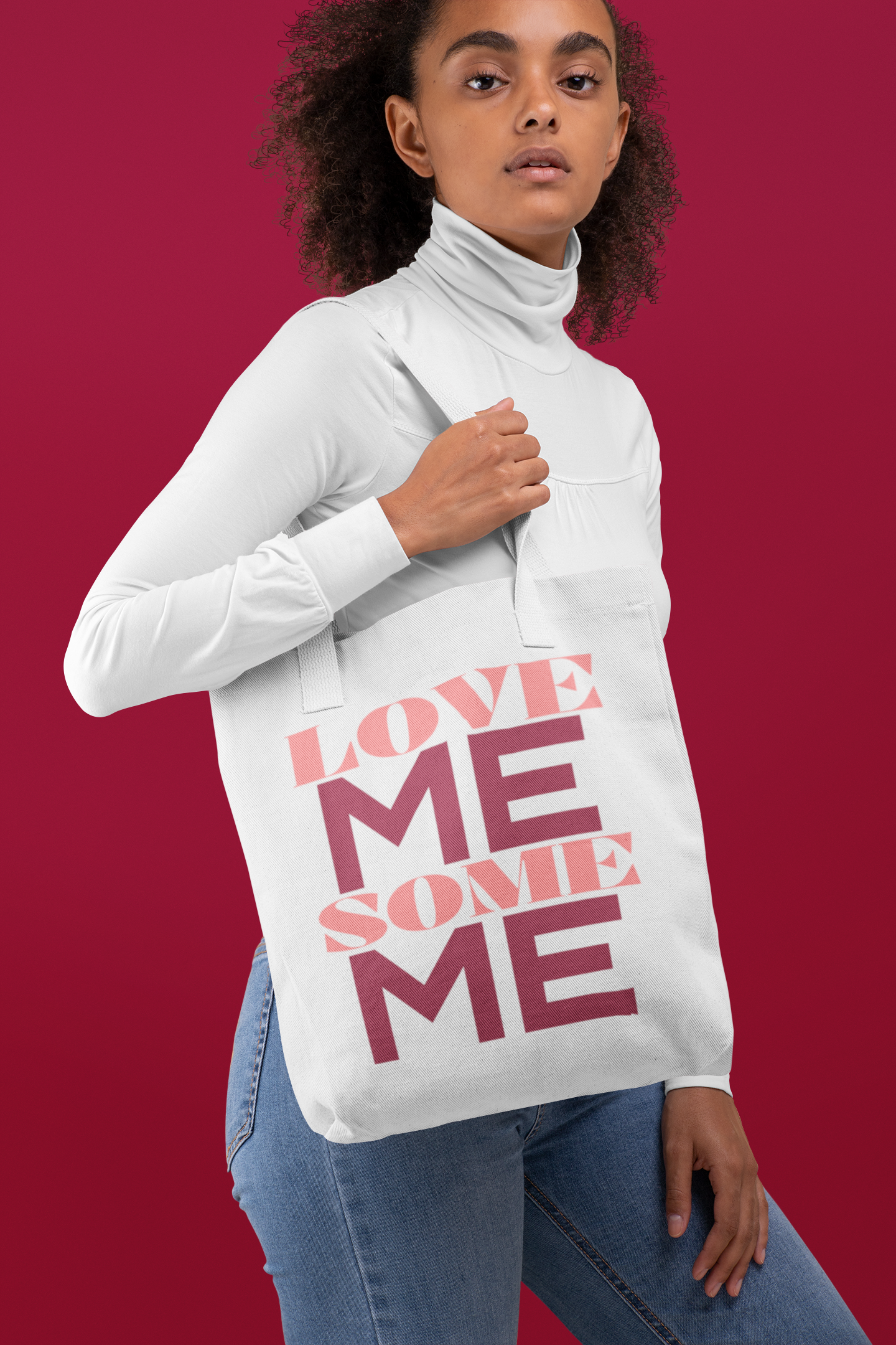 LOVE ME SOME ME TOTE BAG