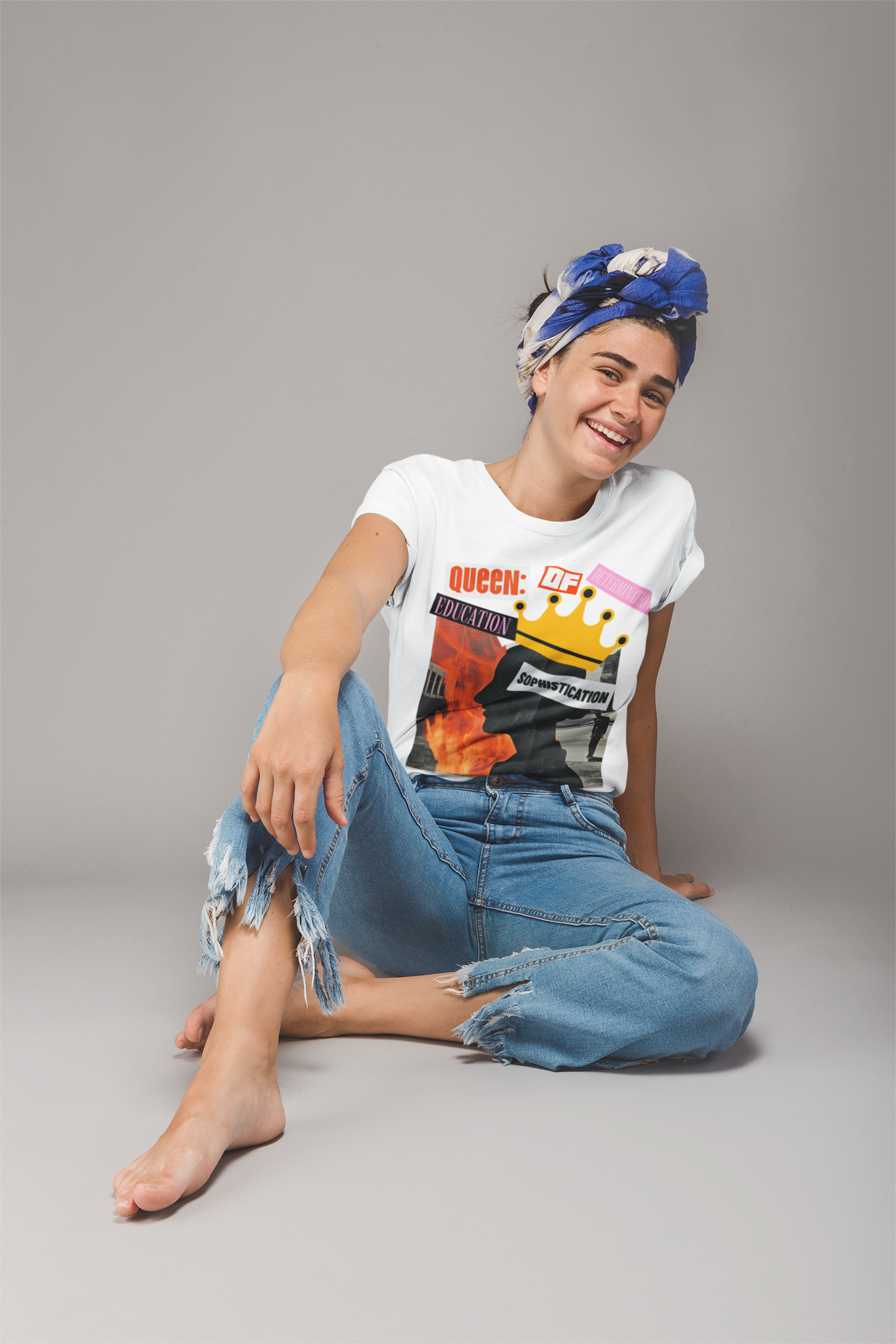 Queen of Determination: A Chic & Inspirational Women's T-Shirt for the Modern Educator